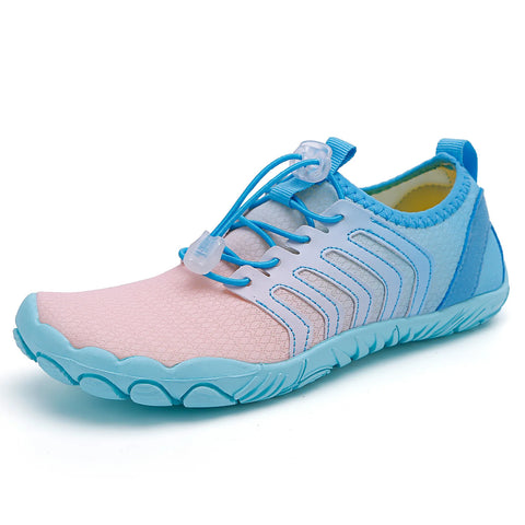KJ Fly Knit Breathable Water Shoes - Non-Slip Barefoot Beach Pool Trail Sneakers