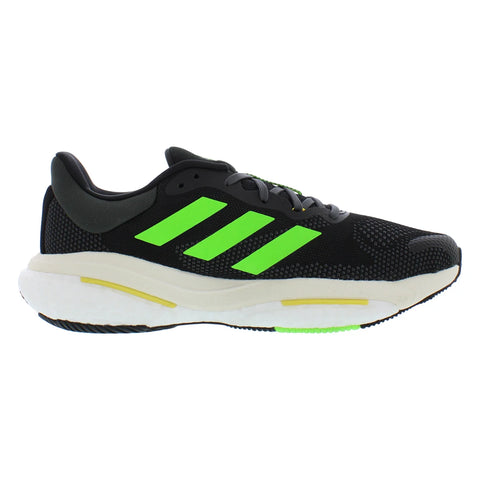 Solar Glide 5 Men's Running Shoes – Black Green Mesh EVA Cushioned Sneakers