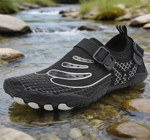 KJ Fly Knit Breathable Water Shoes - Non-Slip Barefoot Beach Pool Trail Sneakers