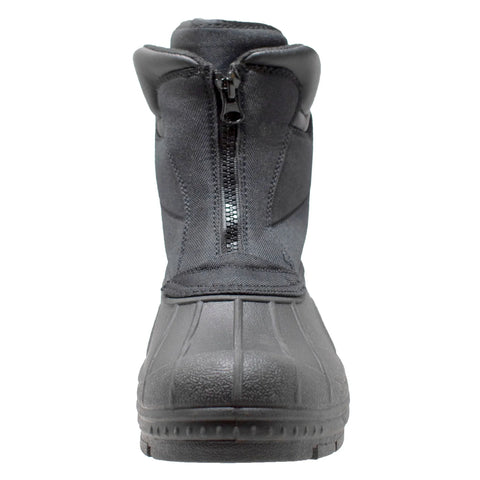 TD Men's Durable Nylon Winter Snow Boots with Zipper Durable and Stylish