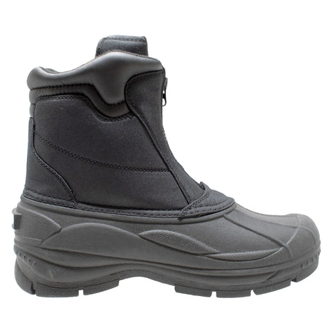 TD Men's Durable Nylon Winter Snow Boots with Zipper Durable and Stylish