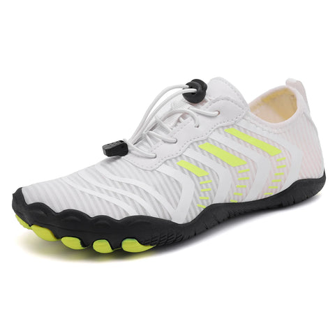 KJ Fly Knit Breathable Water Shoes - Non-Slip Barefoot Beach Pool Trail Sneakers