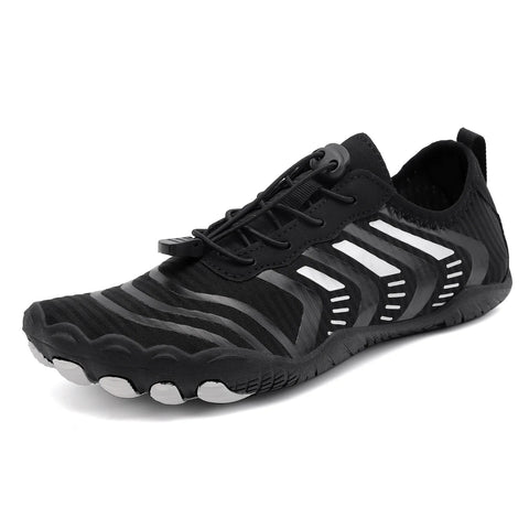 KJ Fly Knit Breathable Water Shoes - Non-Slip Barefoot Beach Pool Trail Sneakers