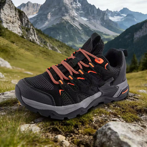Lightweight Low-Cut Hiking Shoes for Men - Waterproof Breathable Outdoor Sneakers