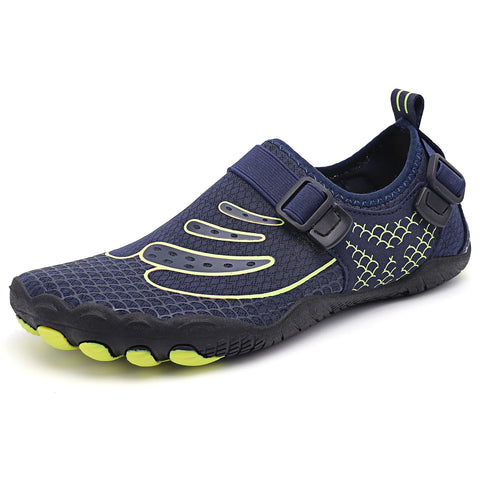 KJ Fly Knit Breathable Water Shoes - Non-Slip Barefoot Beach Pool Trail Sneakers