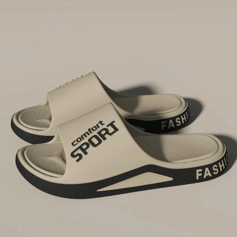 Men's EVA Shower Slides – Anti-Slip Breathable Soft Sole Sandals
