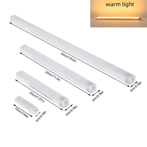 Dimmable Motion Sensor LED Bar Light – USB Rechargeable Wireless Cabinet Light