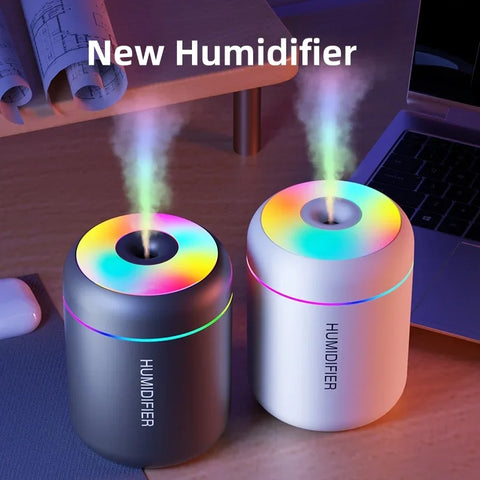 Mini USB Air Humidifier – Aroma Diffuser with LED Night Light
