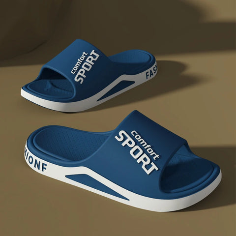 Men's EVA Shower Slides – Anti-Slip Breathable Soft Sole Sandals