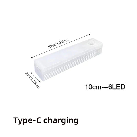 Motion Sensor Night Light – USB Rechargeable Wireless LED for Bedroom & Stairs