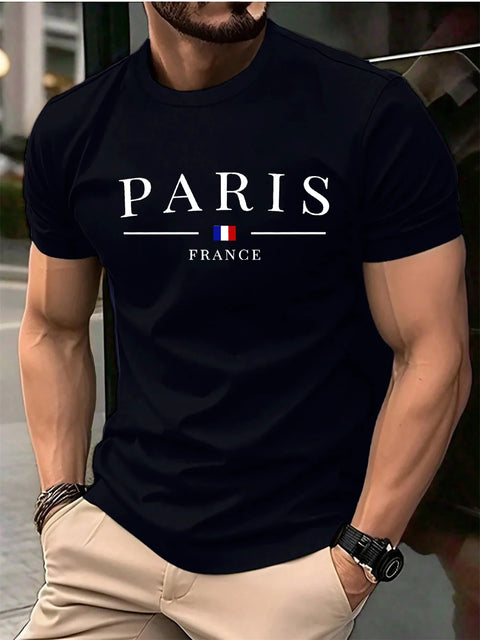 Men's 3D Letter Print T-Shirt – Hip Hop Street Casual Top