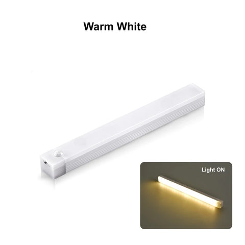Wireless Motion Sensor LED Bar Light – USB Rechargeable Cabinet Night Light