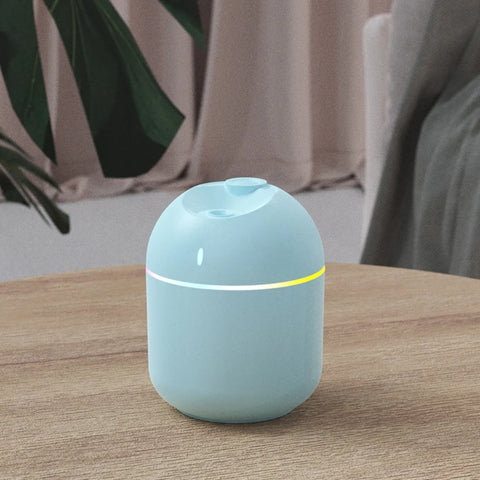 270ML Cool Mist Air Humidifier – USB Aroma Diffuser with LED Night Light