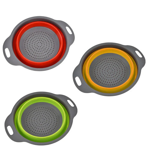 Silicone Folding Drainage Basket – Vegetable & Fruit Washing Net