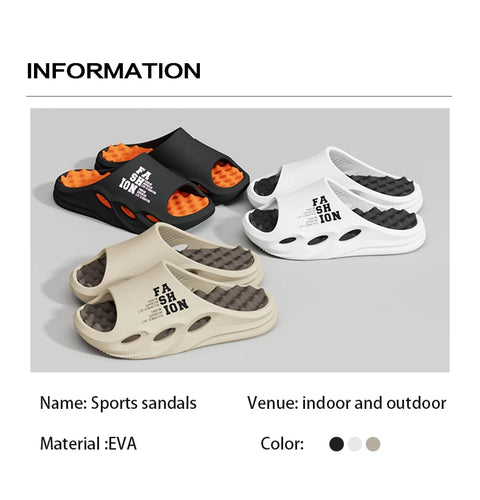 Men's Massage Slippers – Thick Non-Slip Sole Beach Flip Flops