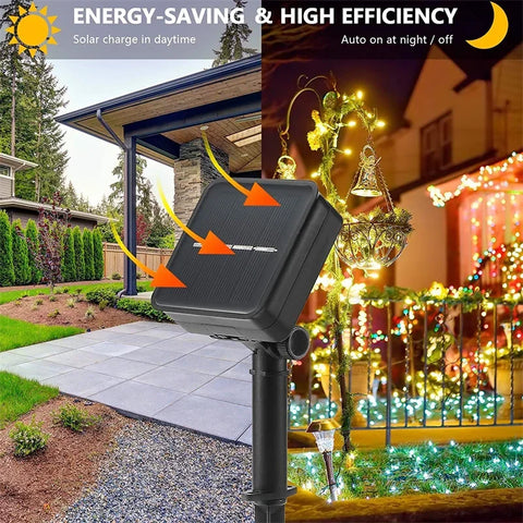 LED Solar Fairy String Lights – Waterproof Outdoor Garden Lights