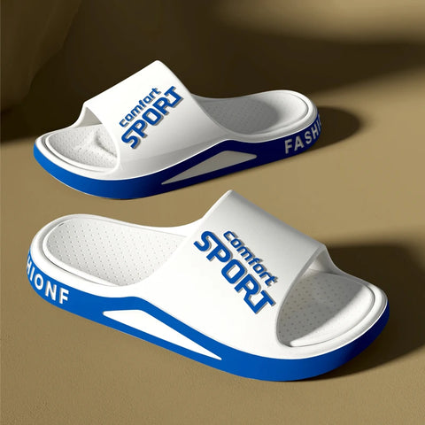 Men's EVA Shower Slides – Anti-Slip Breathable Soft Sole Sandals