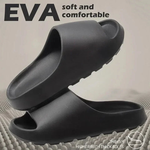 Coconut Cloud Slippers – Thick Sole EVA Beach Sandals for Men & Women