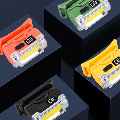 Super Bright Magnetic Headlamp - 3-in-1 LED Hat Clip Light with Digital Display