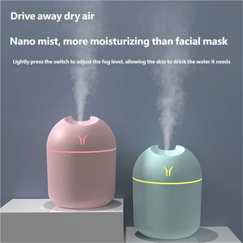 Mini USB Air Humidifier – Ultrasonic Aroma Diffuser for Car, Home & Desktop