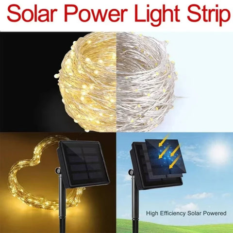 LED Solar Fairy String Lights – Waterproof Outdoor Garden Lights