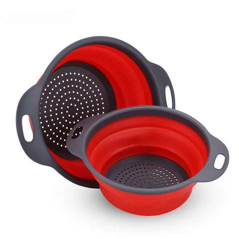 Silicone Folding Drainage Basket – Vegetable & Fruit Washing Net