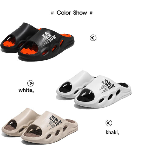 Men's Massage Slippers – Thick Non-Slip Sole Beach Flip Flops