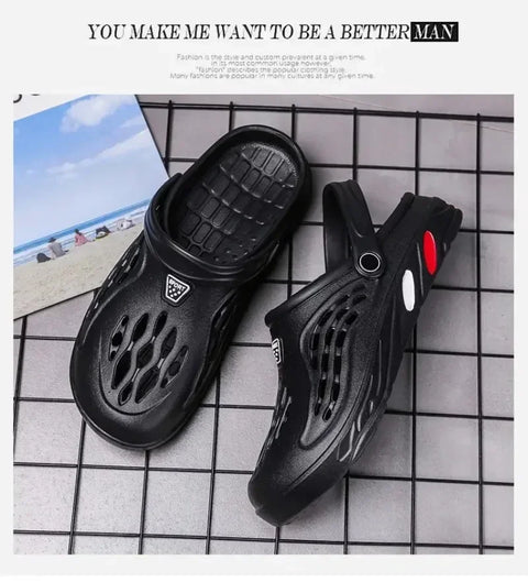 Plus Size Men's Clogs – Lightweight EVA Garden & Beach Sandals (Sizes 36-49)