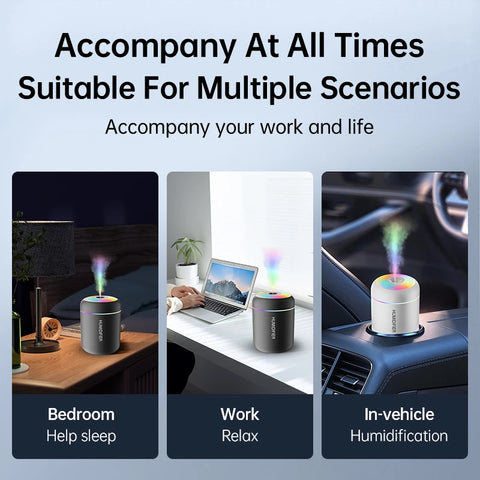 Mini USB Air Humidifier – Aroma Diffuser with LED Night Light