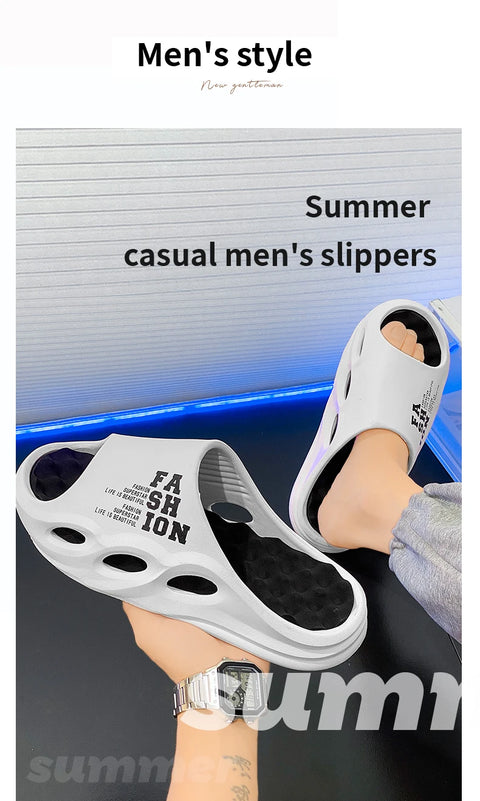 Men's Massage Slippers – Thick Non-Slip Sole Beach Flip Flops