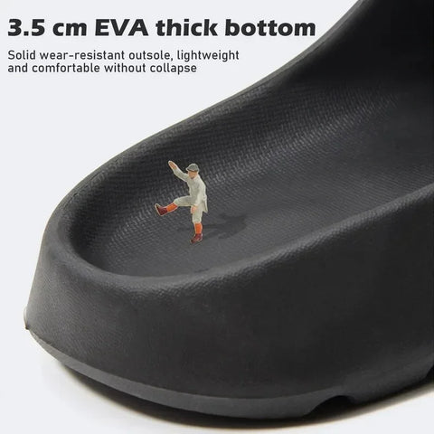Coconut Cloud Slippers – Thick Sole EVA Beach Sandals for Men & Women