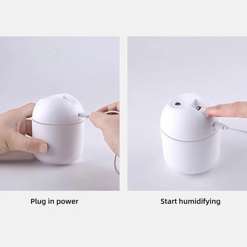 250ML USB Mini Air Humidifier – Aroma Diffuser with Color LED Lamp