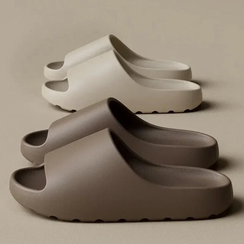 Coconut Cloud Slippers – Thick Sole EVA Beach Sandals for Men & Women