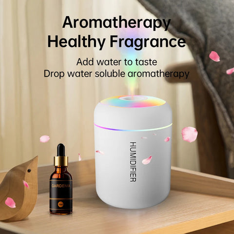 Mini USB Air Humidifier – Aroma Diffuser with LED Night Light