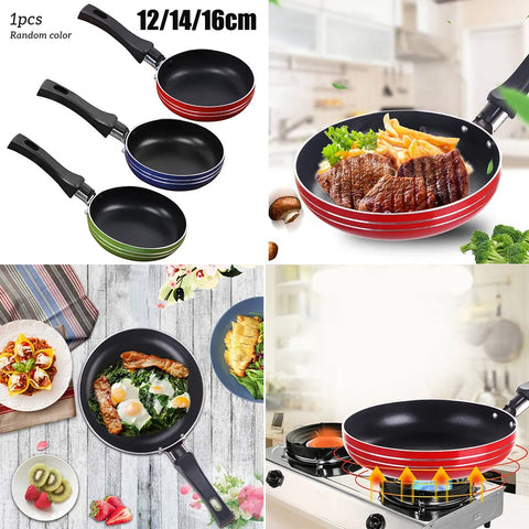 Mini Non-Stick Frying Pan - Stainless Steel Egg Frypan 12cm 14cm 16cm