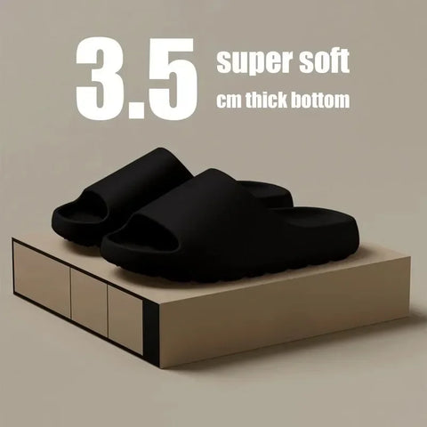 Coconut Cloud Slippers – Thick Sole EVA Beach Sandals for Men & Women