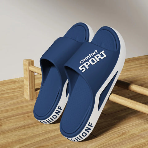 Men's EVA Shower Slides – Anti-Slip Breathable Soft Sole Sandals