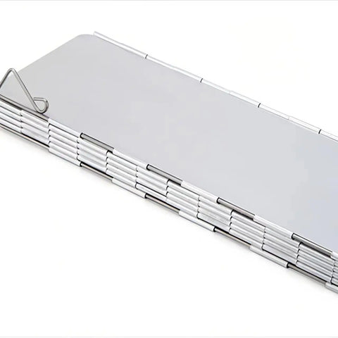 Camping Wind Shield - Foldable Aluminum Alloy Windscreen for Gas Stove (8/9/10 Plates)