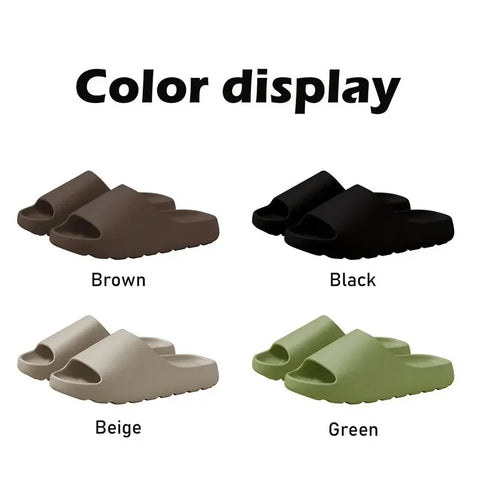 Coconut Cloud Slippers – Thick Sole EVA Beach Sandals for Men & Women