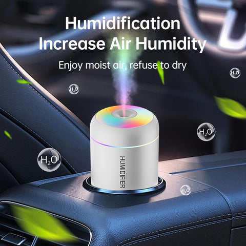 Mini USB Air Humidifier – Aroma Diffuser with LED Night Light