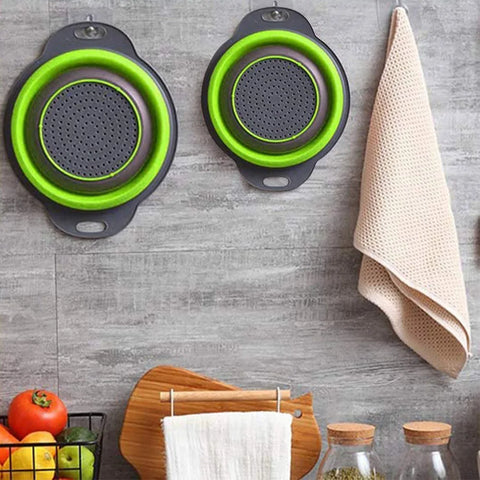 Silicone Folding Drainage Basket – Vegetable & Fruit Washing Net