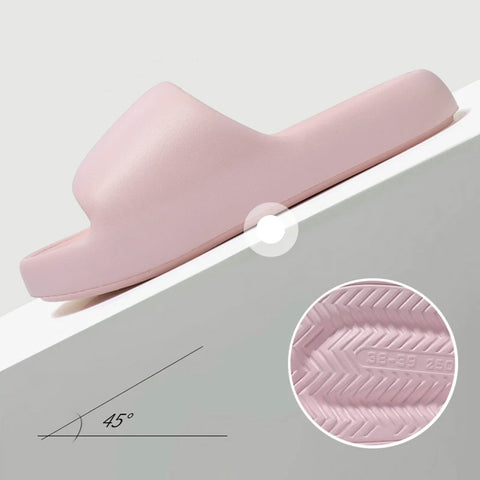 Unisex Cloud Pillow Slides – Non-Slip EVA Bath & Beach Slippers