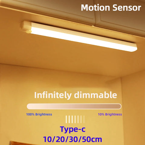 Motion Sensor Night Light – USB Rechargeable Wireless LED for Bedroom & Stairs
