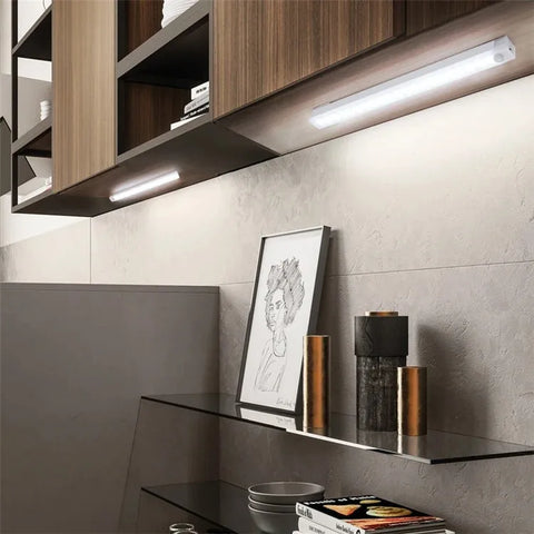 Dimmable Motion Sensor LED Bar Light – USB Rechargeable Wireless Cabinet Light