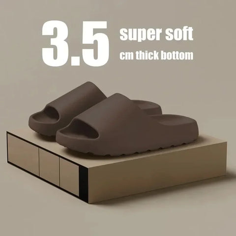 Coconut Cloud Slippers – Thick Sole EVA Beach Sandals for Men & Women