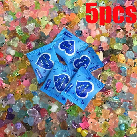 Glow-in-the-Dark Mini Resin Animals – Fairy Garden Blind Bag Gift