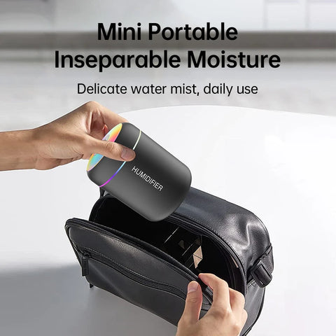Mini USB Air Humidifier – Aroma Diffuser with LED Night Light