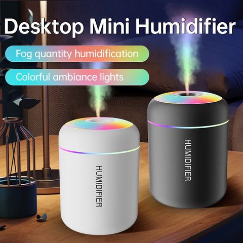 Mini USB Air Humidifier – Aroma Diffuser with LED Night Light