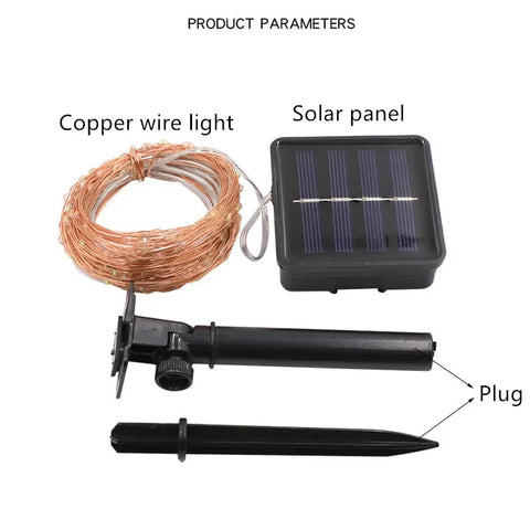 LED Solar Fairy String Lights – Waterproof Outdoor Garden Lights