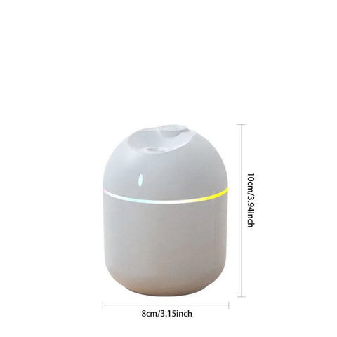 270ML Cool Mist Air Humidifier – USB Aroma Diffuser with LED Night Light